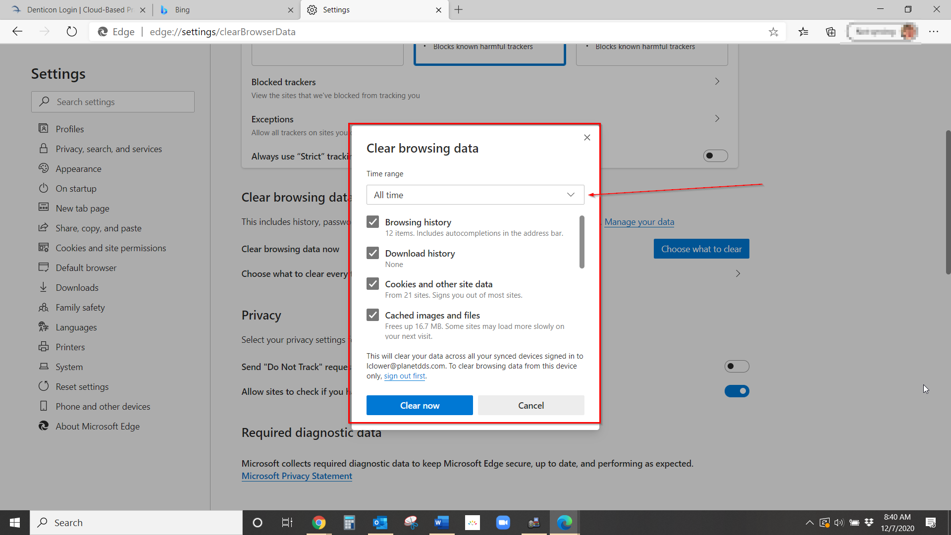 I m trying to run a report but i am getting an error the request