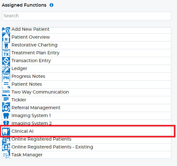 A screenshot of a medical function

Description automatically generated