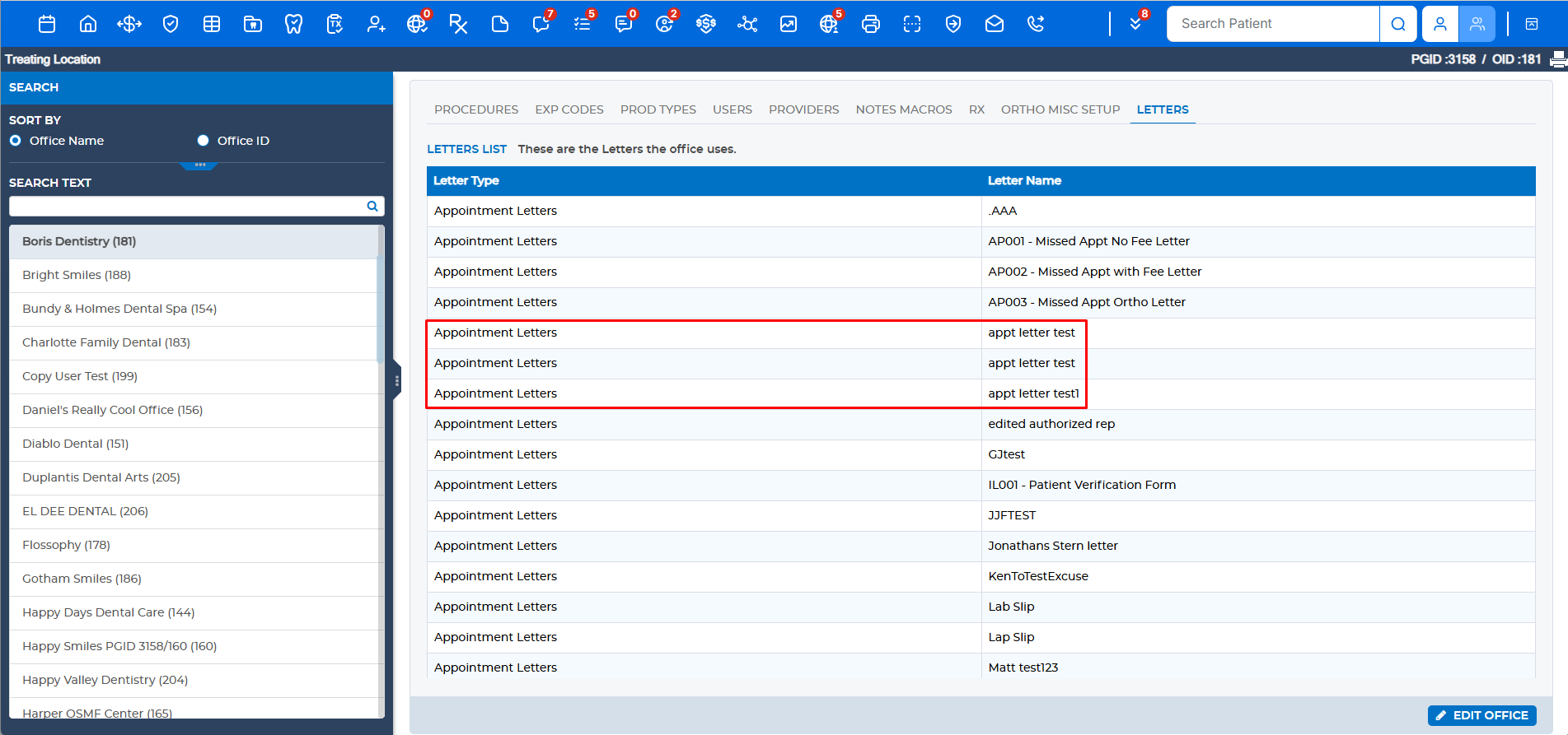 Appointment Book: Letter Templates on the Right-Click Print Menu ...